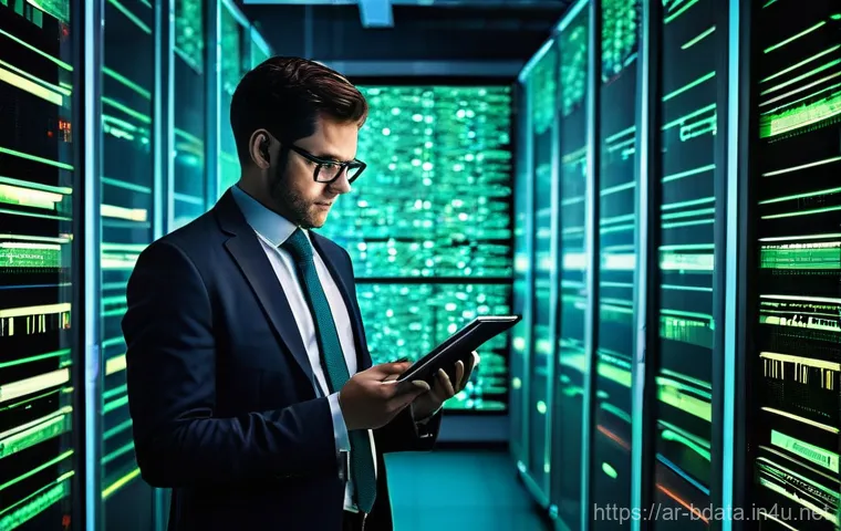 빅데이터 실무에서 발생할 수 있는 문제점 - **Prompt 1: The Digital Minefield of Dirty Data**
    "A wide-angle, cinematic shot depicting a dive...