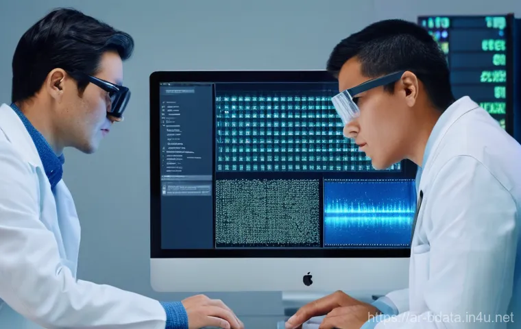 빅데이터 실무와 데이터 복구 기술 - **Big Data Unveiled: The Insightful Blogger**
    A vibrant and modern scene featuring a young Arab ...