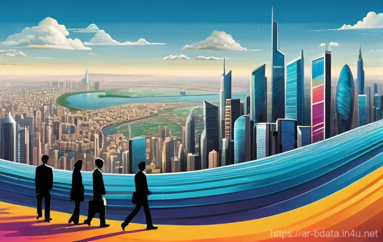 빅데이터 기술자 직군별 연봉 비교 - **Prompt 2: "Unveiling Predictive Insights"**
    A diverse team of two professionals (one male data...